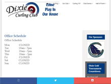 Tablet Screenshot of dixiecurlingclub.com